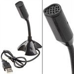 USB Mini Estúdio Speech Desktop Microphone Mic com Gooseneck