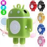 Android Robot MP3 Player Portátil Music Player