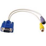 HD/DB-15 15-pin VGA Male to Video TV / S-Video + RCA Video