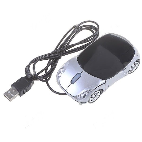 Mouse Óptico USB Mini carro luxuoso